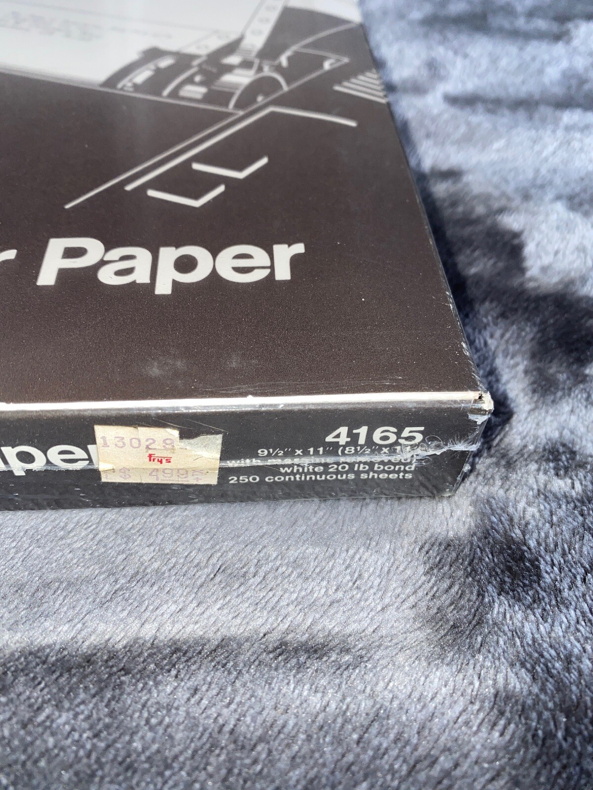 Avery 4165 Dot Matrix Printer Paper Continuous Feed Computer 250 Pages 8.5 x11