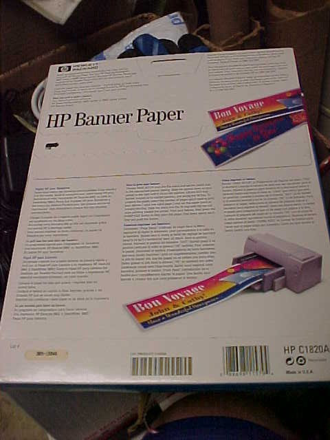 HP Banner Paper. New. Sealed