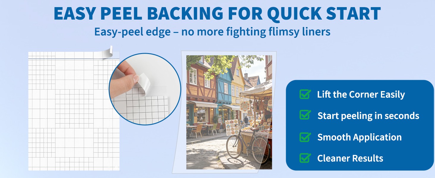20 Pack Self-Adhesive Laminating Sheets, 9.25 x 12 Inches for Letter Size,