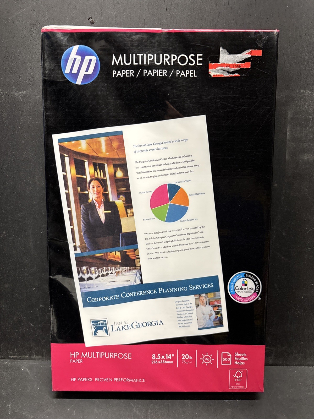 HP invent Multipurpose Paper 8.5X14in 96 bright 20lb 500 sheets Item #HPM1420