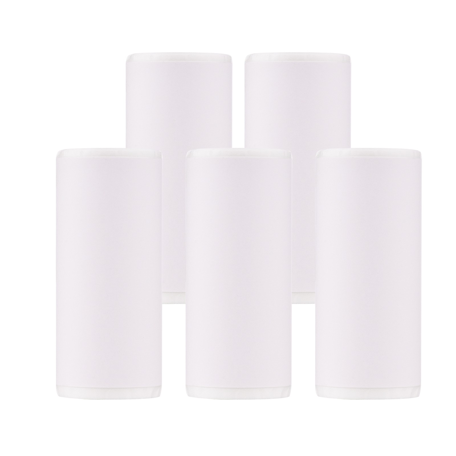 5pcs Thermal Paper Rolls Clear Adhesive Sticker Paper For Photo Printing For