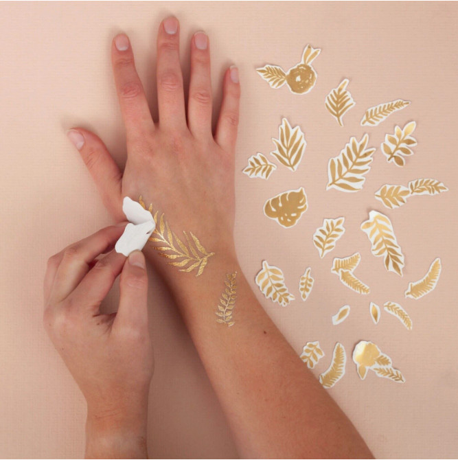 INKJET Temporary Tattoo Tatoo GOLD Transfer Decal Paper 8.5”x11” 30Sh Made In US