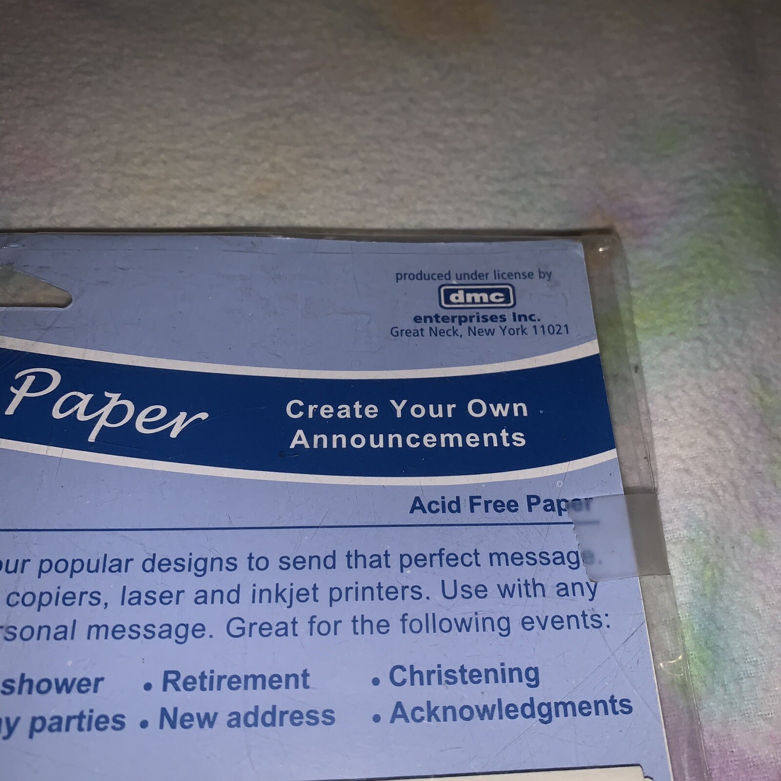 English Cards Designer Computer Paper