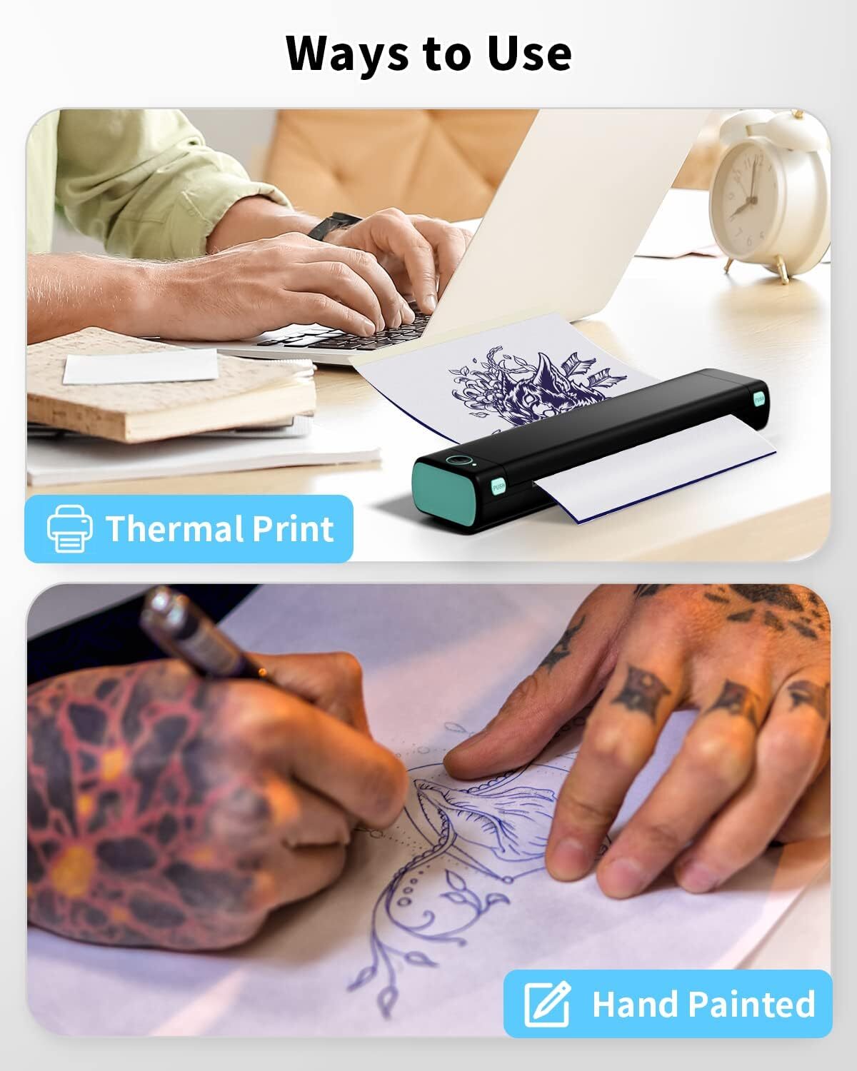 Tattoo Transfer Paper Stencil Carbon Thermal Tracing Hectograph Supplies Sheets