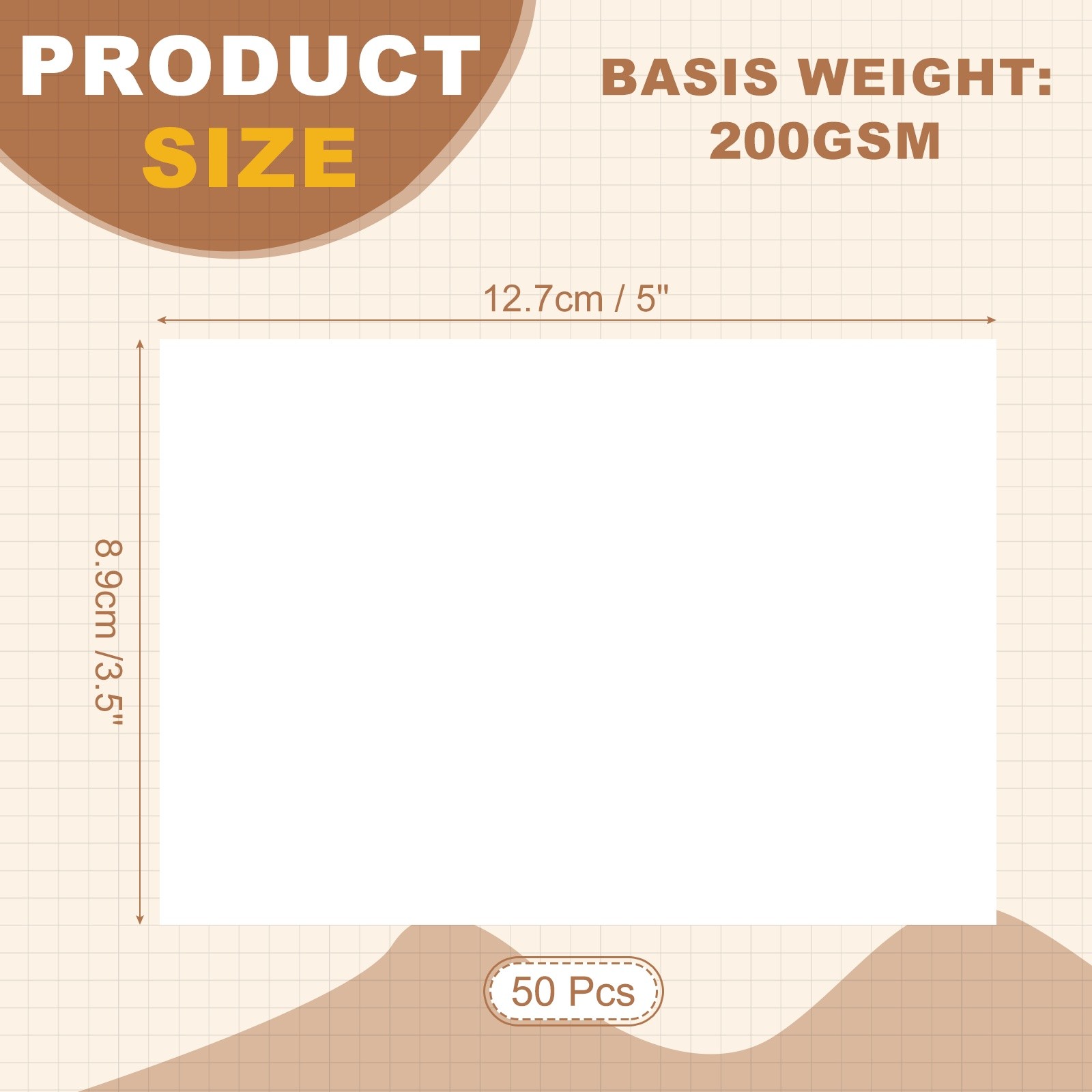 5″x3.5″ Glossy Photo Paper, 50 Sheets Inkjet Photo Paper 200GSM for Printer