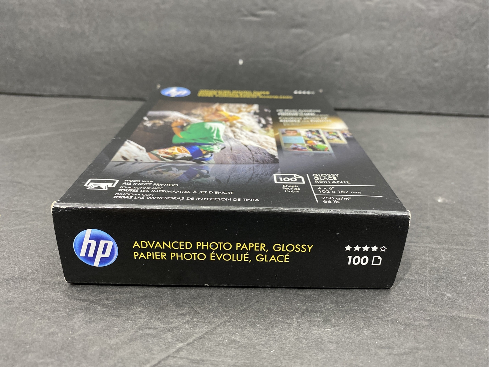 HP Advanced Photo Paper 4”x6” Glossy 100 Sheets – Lot Of 2 Packs