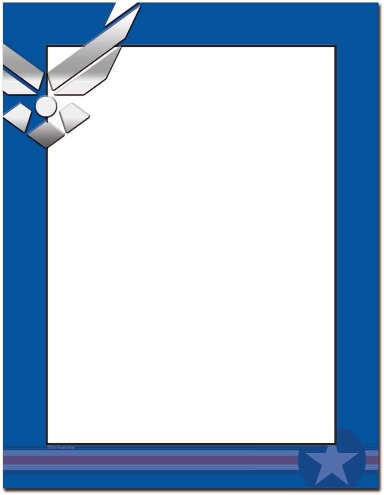 Air Force Letterhead Letterhead Laser & Inkjet Printer Paper 25 Pack)