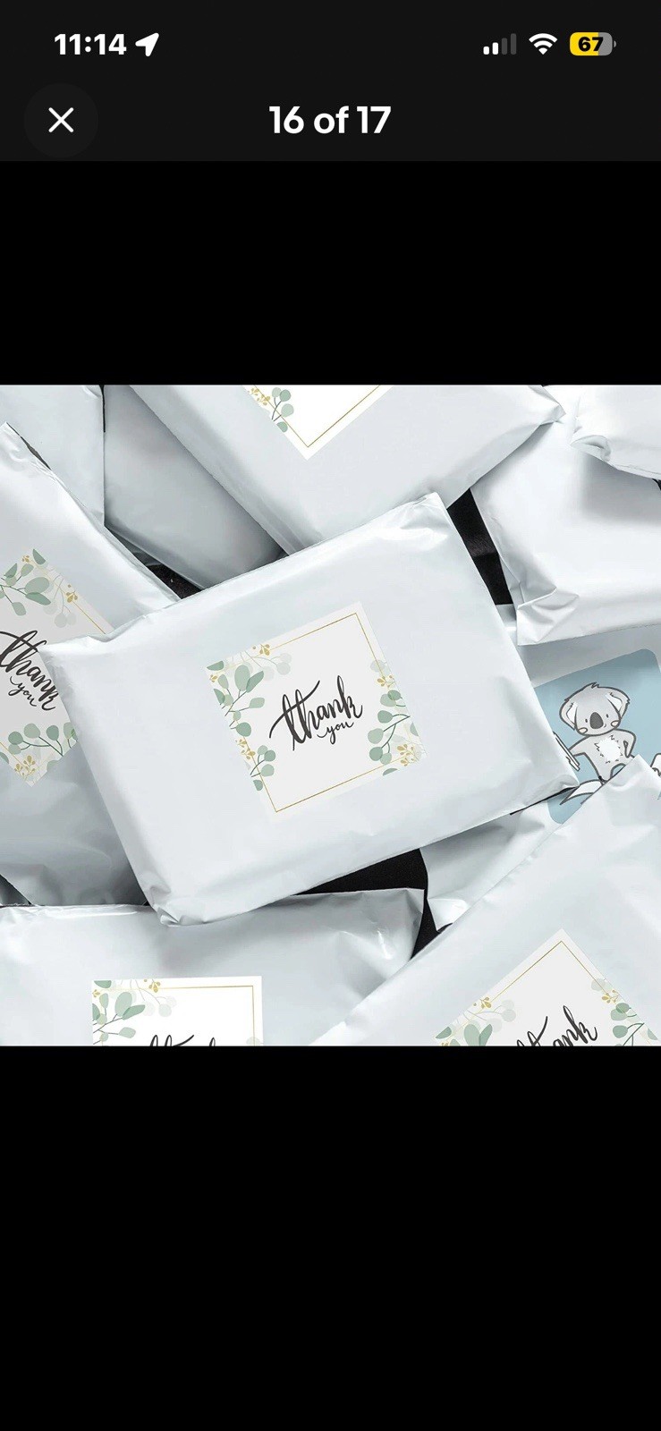 Koala Sticker Paper for Inkjet + Laser Printers 100 Full Sheets,Labels, Open Pak