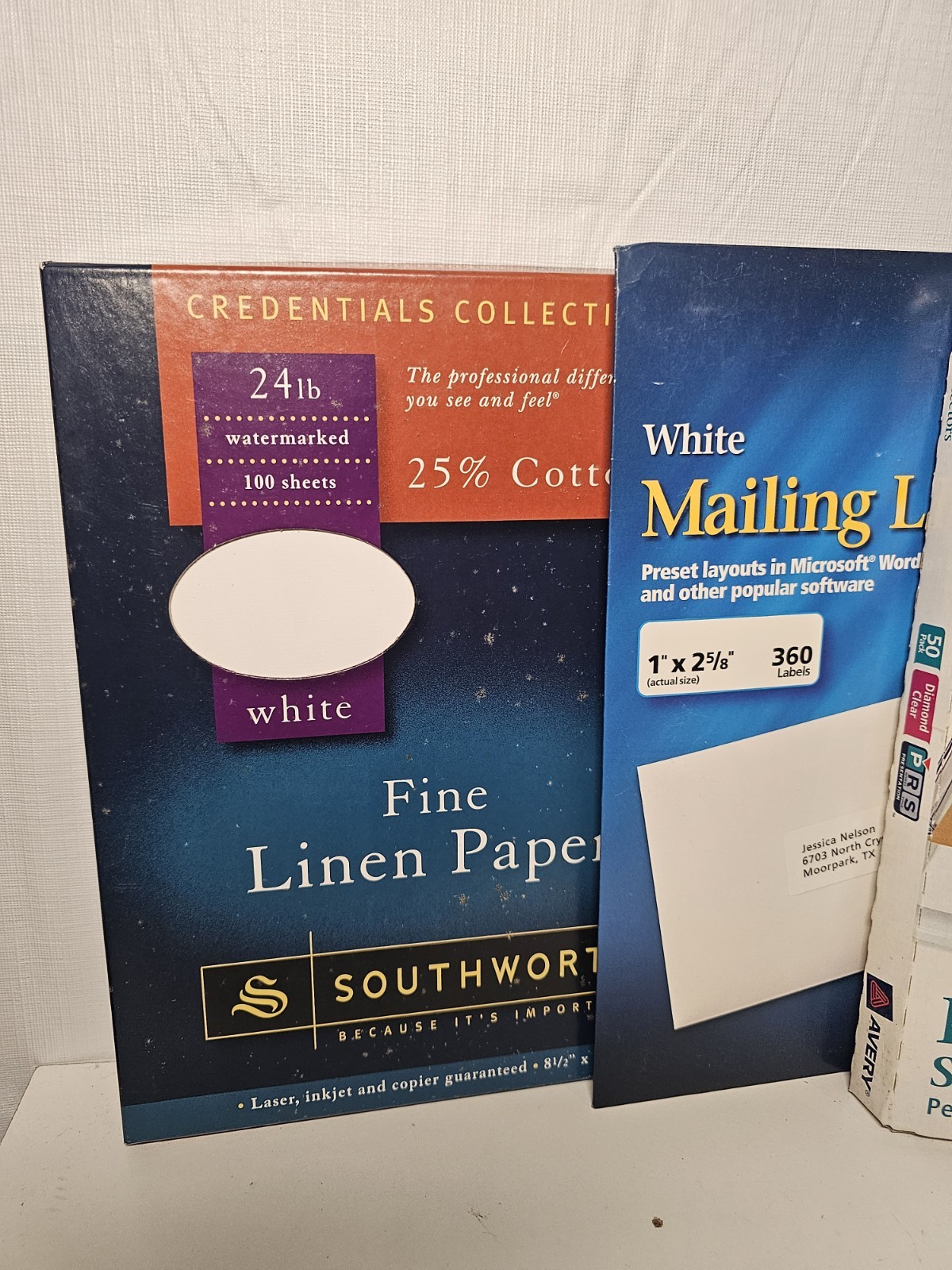 Fine Linen Paper 100 Sheets 24lb Watermarked Southworth