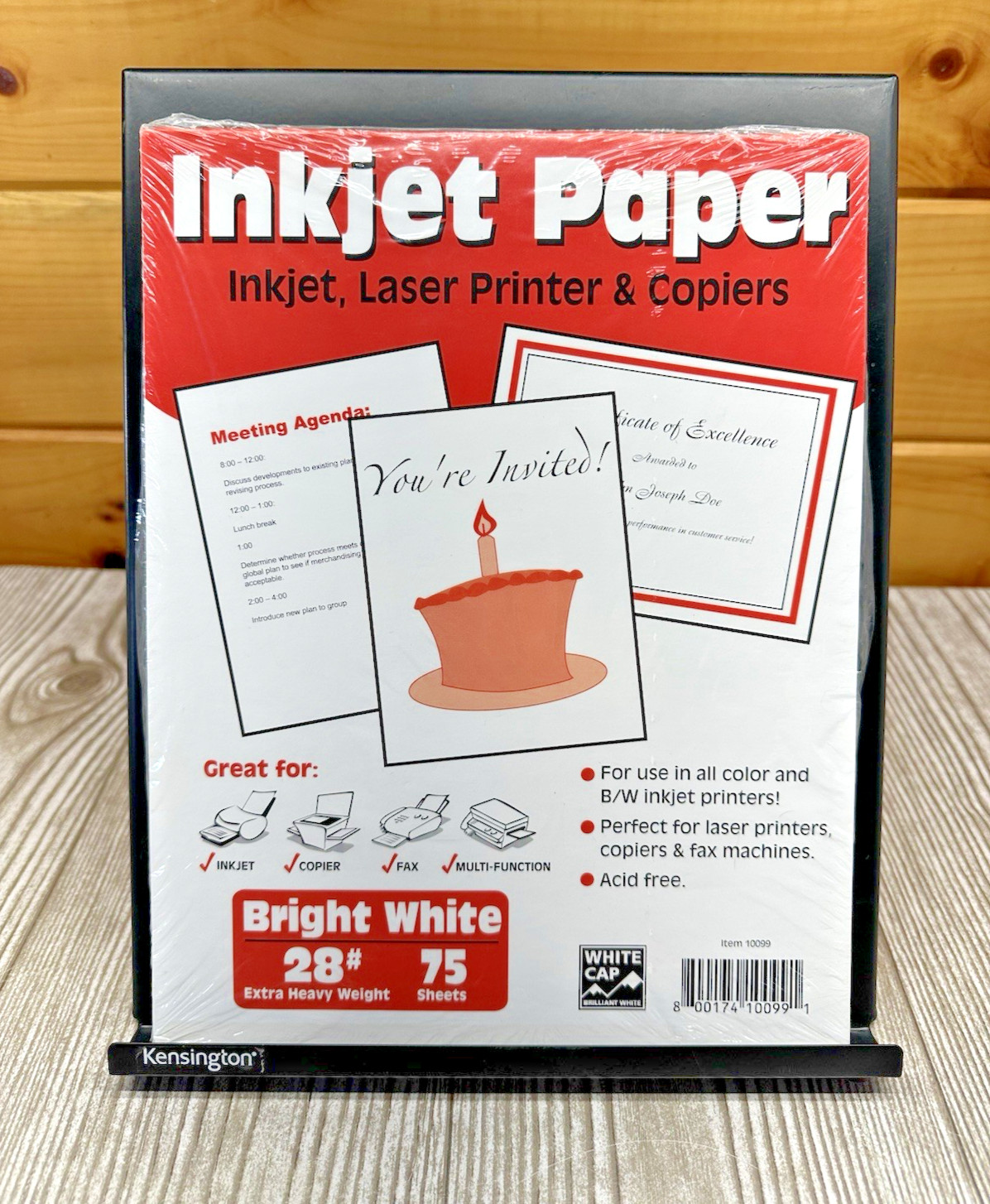 NEW! CAP Inkjet Paper – 75 Sheets 28# Extra Heavy Weight – BRIGHT WHITE – Sealed