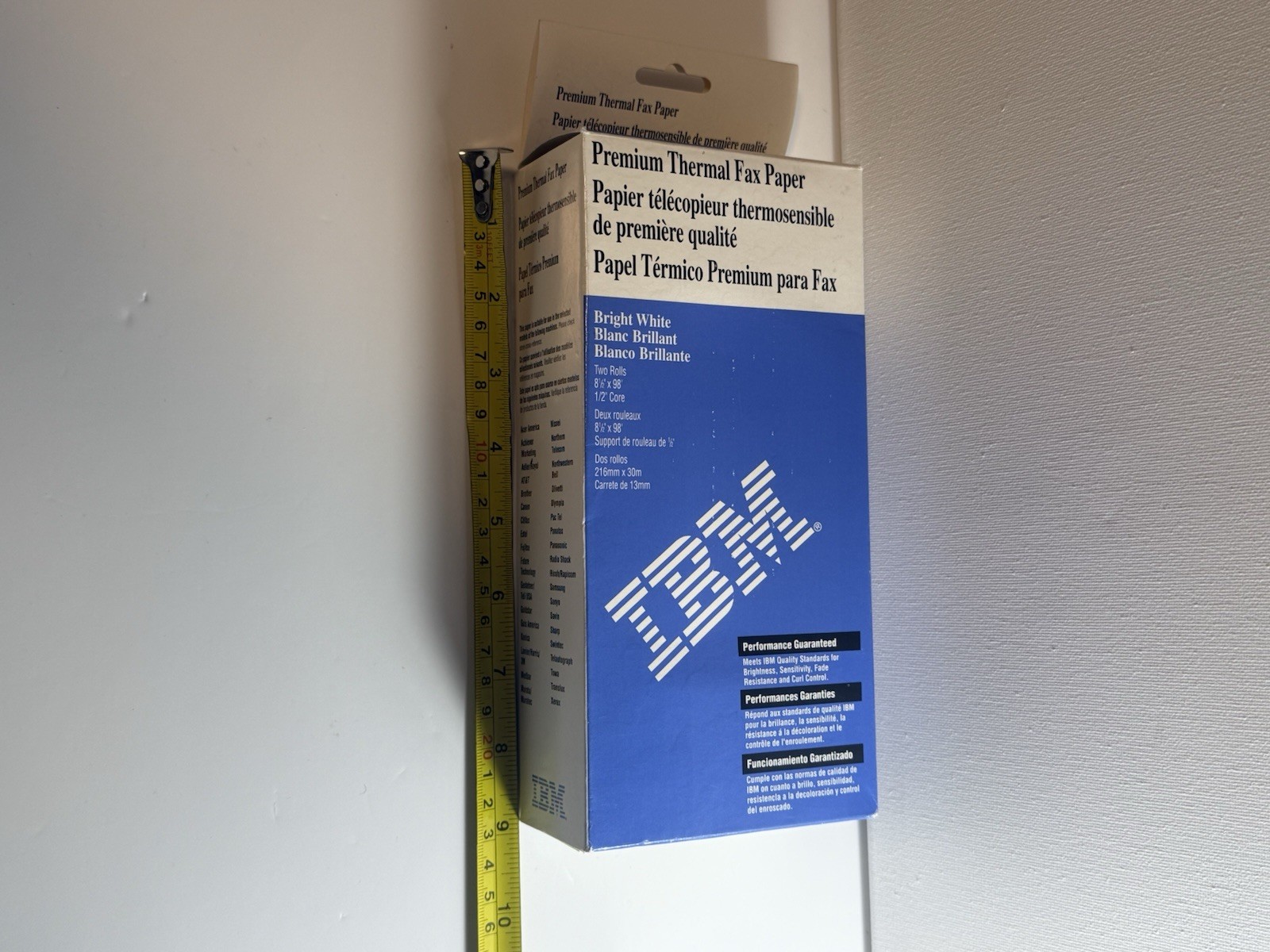 IBM PC Compact Printer Paper Thermal Paper 8 1/2 wide 30m Long Roll – 2 Rolls