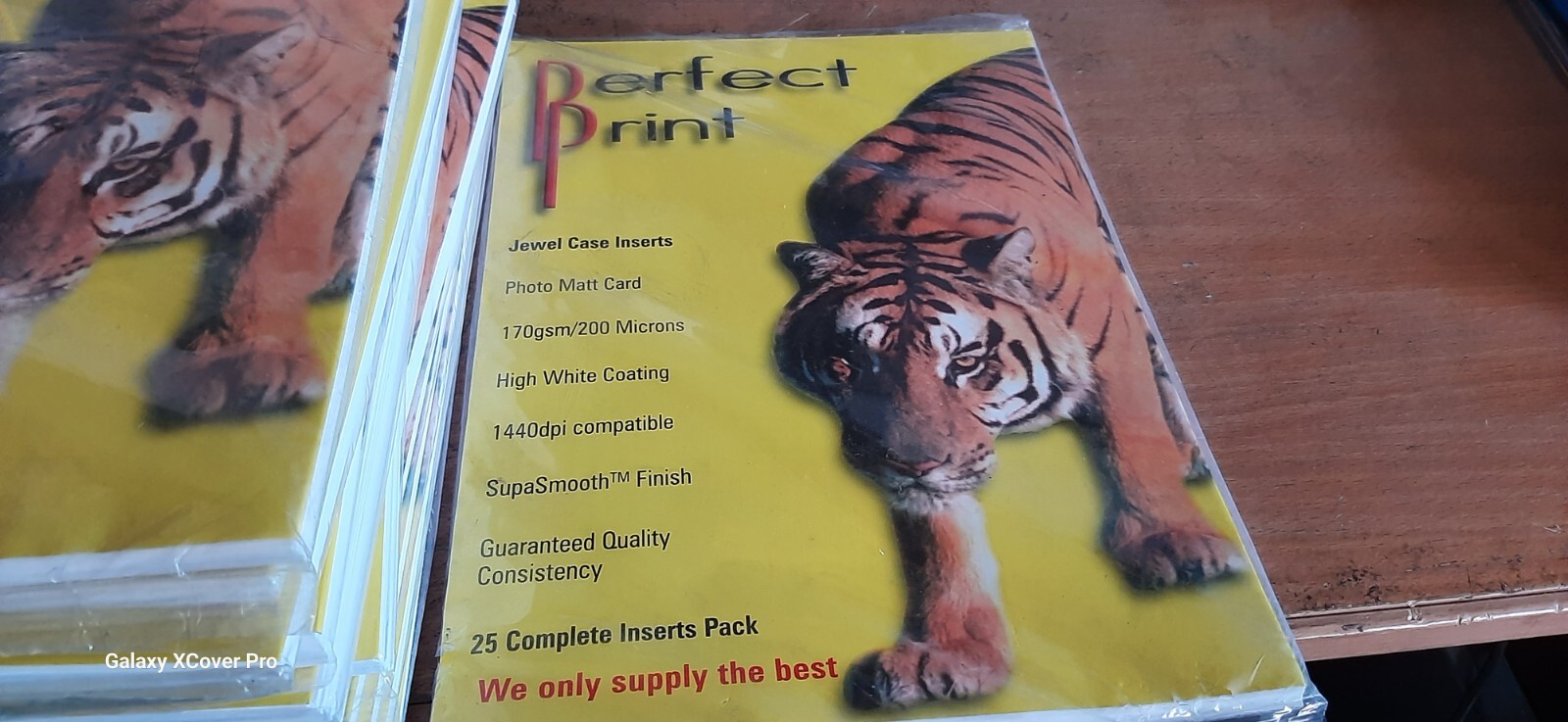 Perfect Print 25 Jewelry Inserts for Jewel Case, New In Package