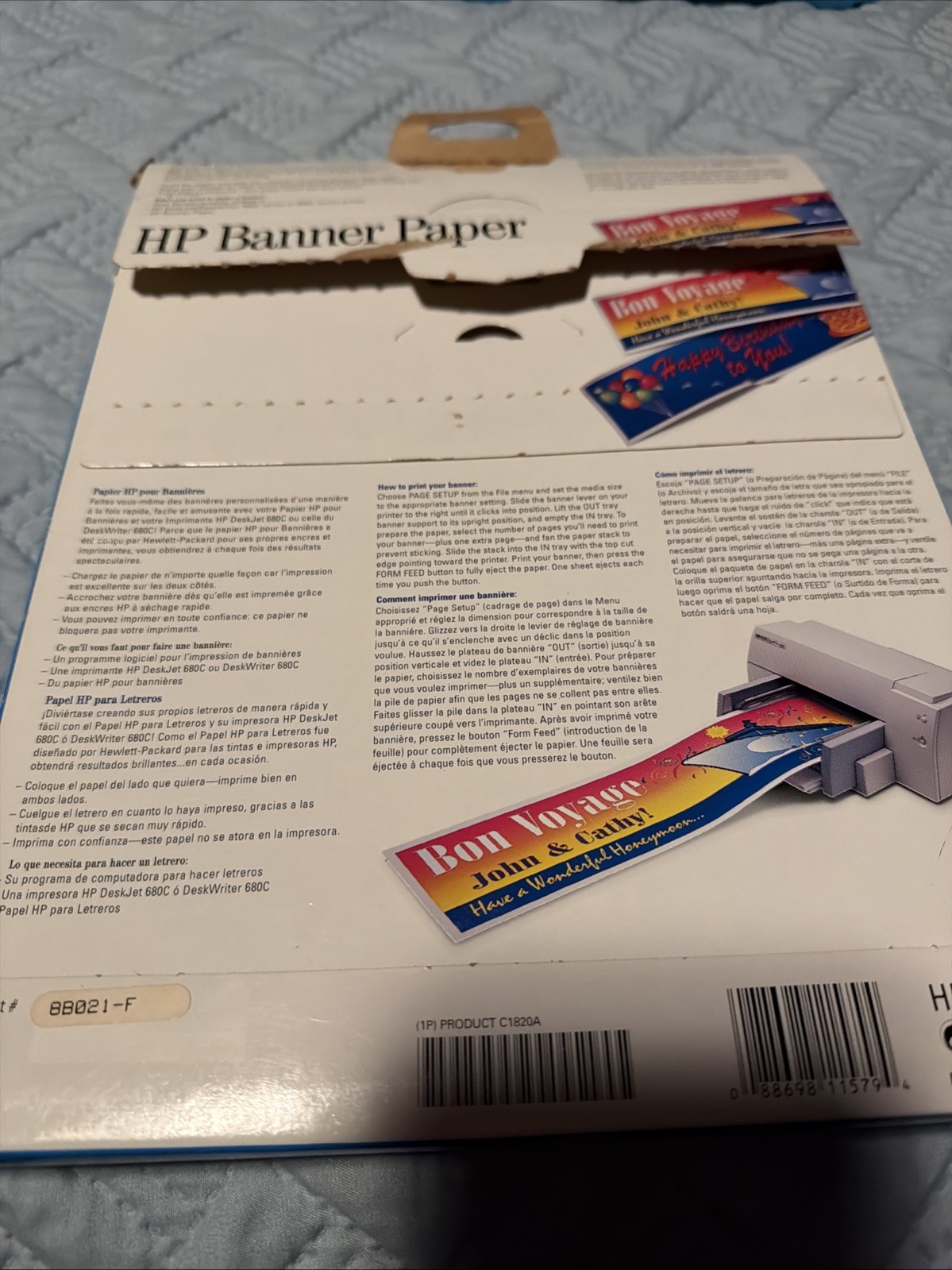 HP Banner Paper for Inkjet Printers – Make your own Banners Open Box