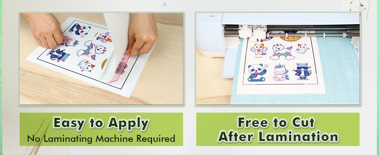 Koala Self Adhesive Laminating Sheets – 9 x 12 Inch Clear Laminate Sheets for