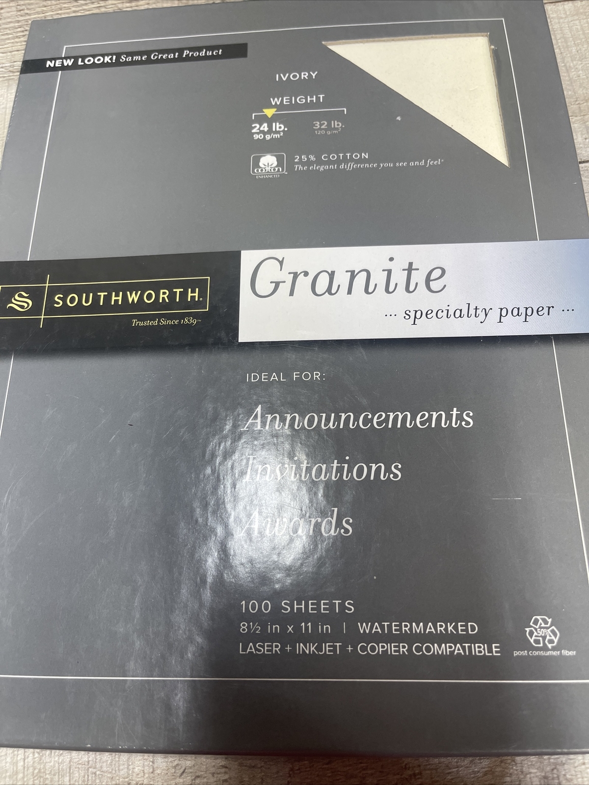 Southworth Granite Specialty Paper, 8.5 x 11 P934CK 100 Sheets