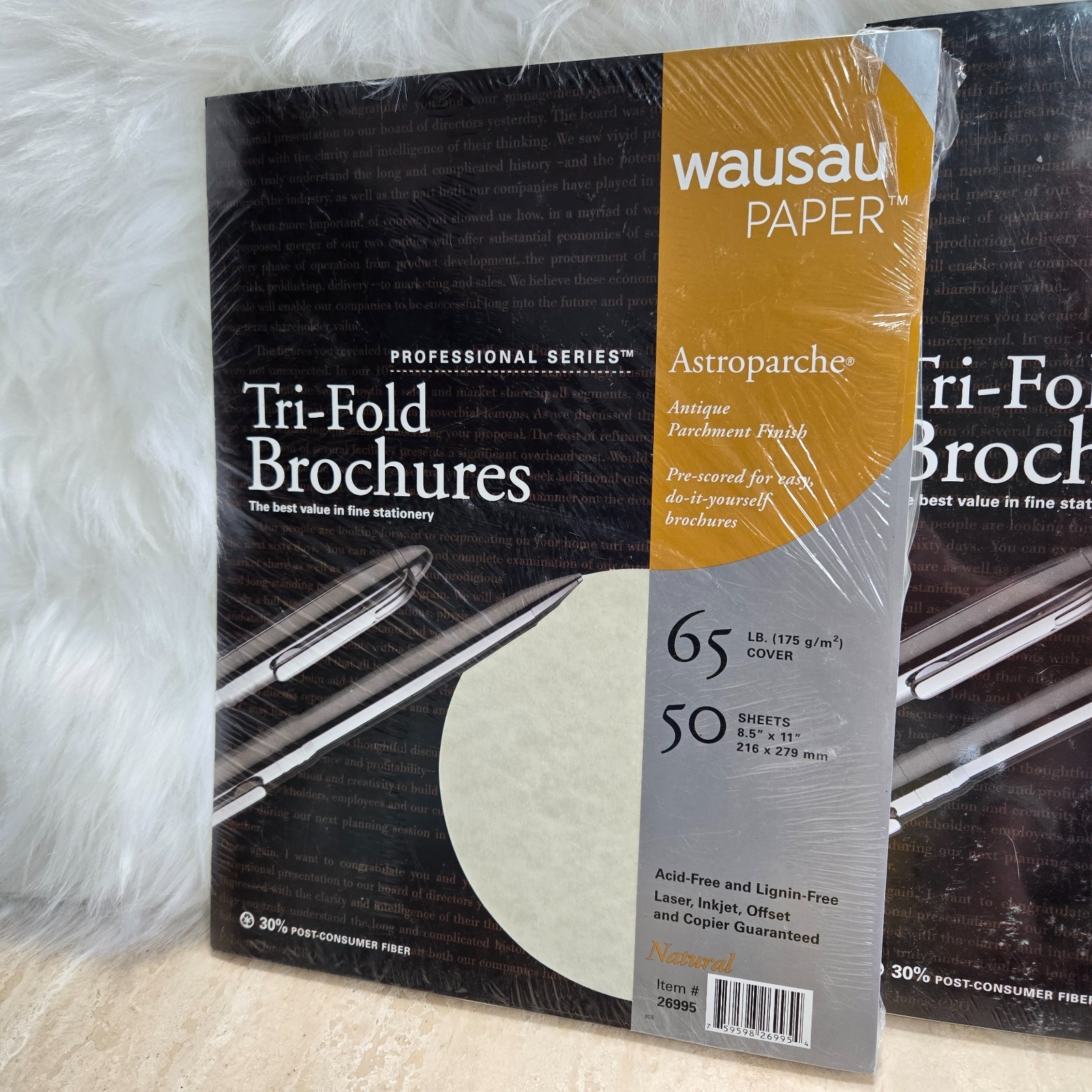NEW Wausau Tri-Fold Brochure Professional Paper Matte 100 Sheets 8.5”x11” 65 lb