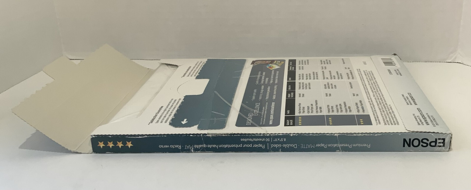 Epson Premium Presentation Paper, Matte, 50 Sheets, 8.5″ x 11″
