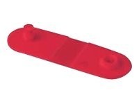 Zebra Red clip 275 per bag Red Clips for use with QuickClip Wristbands 97032-RED