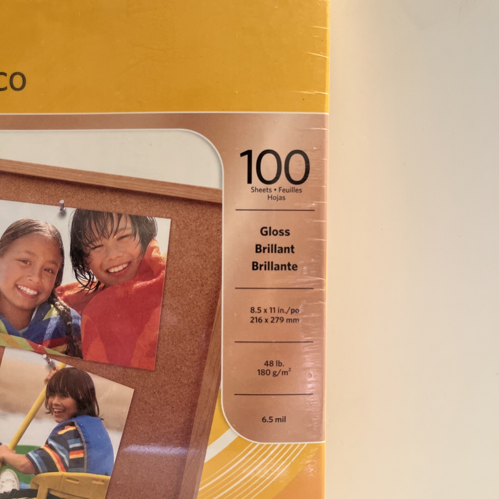 Kodak Photo Paper 8.5 x 11 inch 100 Sheets Gloss Brillant Brillante Instant Dry
