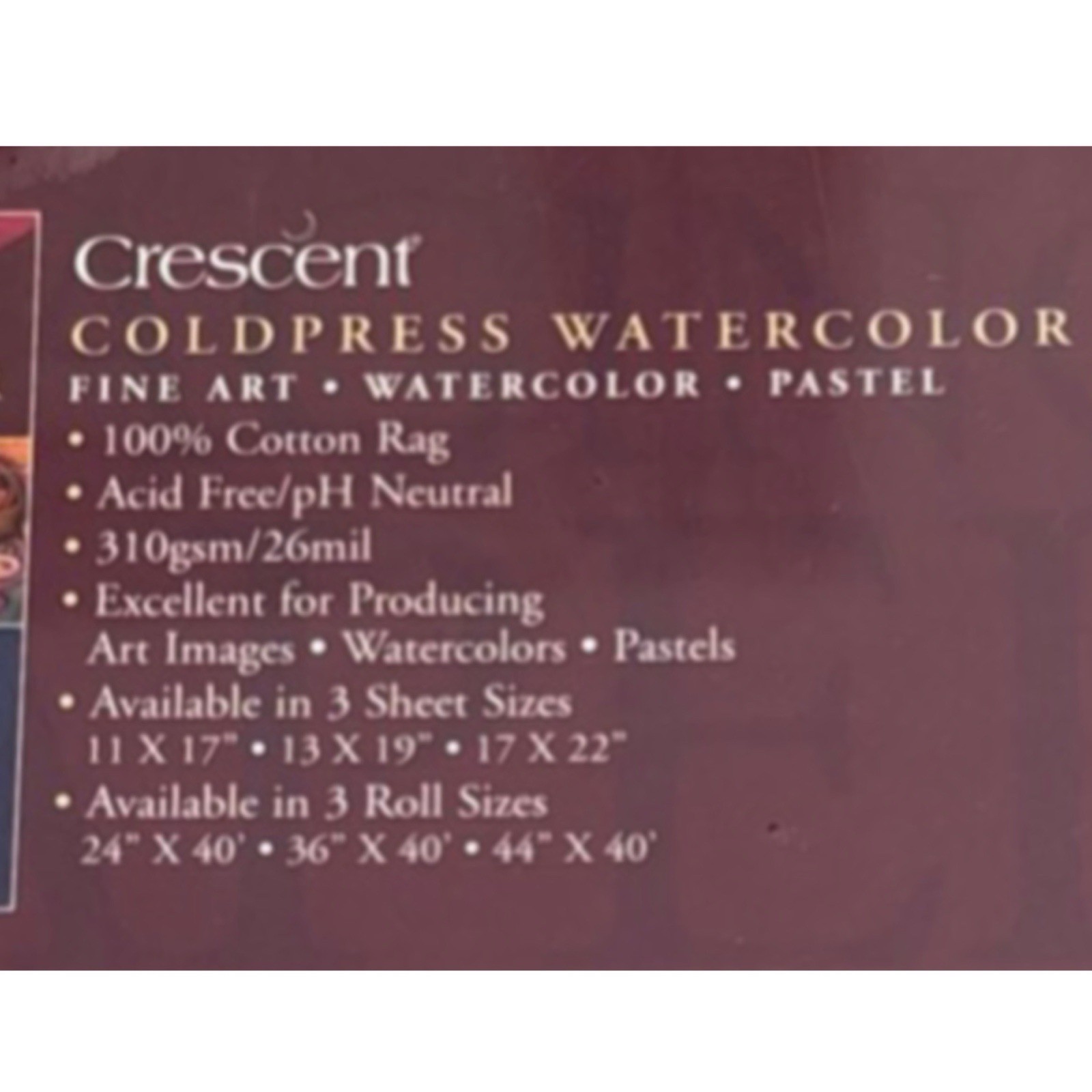 Professional Digital Fine Art Paper Ink Jet 13×19 25 Sheets Sealed Coldpress New