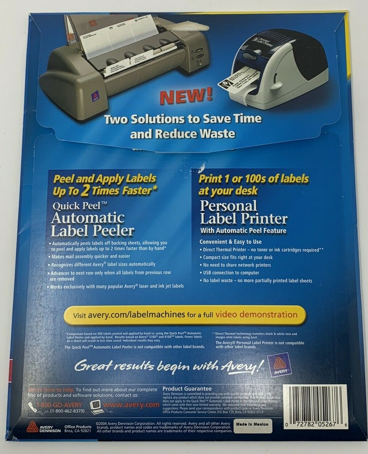 Hewlett Packard C7020A Brochure 8-1/2 x 11 Glossy Paper + Avery Mailing Labels