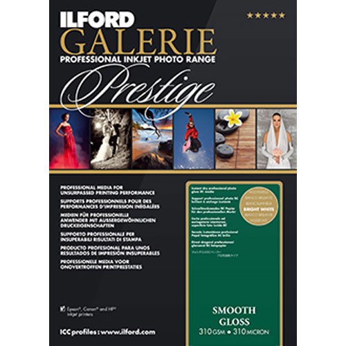 Ilford GALERIE Prestige Smooth Glossy Paper 4×6 100 Sheets 310gsm