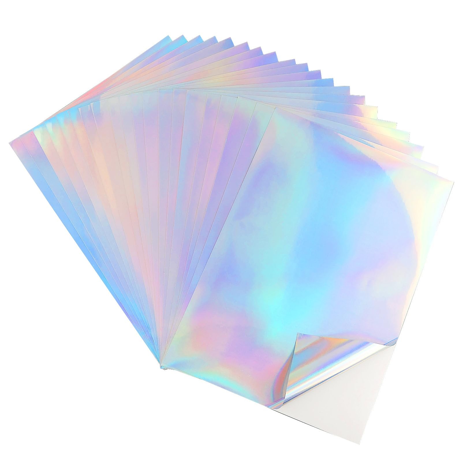 20 Sheets Printable Sticker Paper, A4, Waterproof Holographic Vinyl…