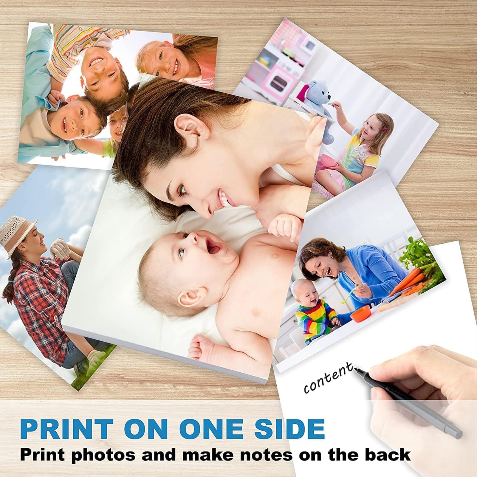 100 Sheets 8×10 Inch Glossy Inkjet Photo Paper 53lb 200GSM Instant Dry Dye Ink