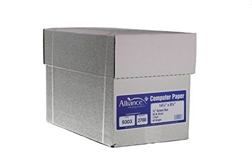 Alliance Continuous Computer Paper 14-7/8″ x 14.87 X 8.5 Inches, Green