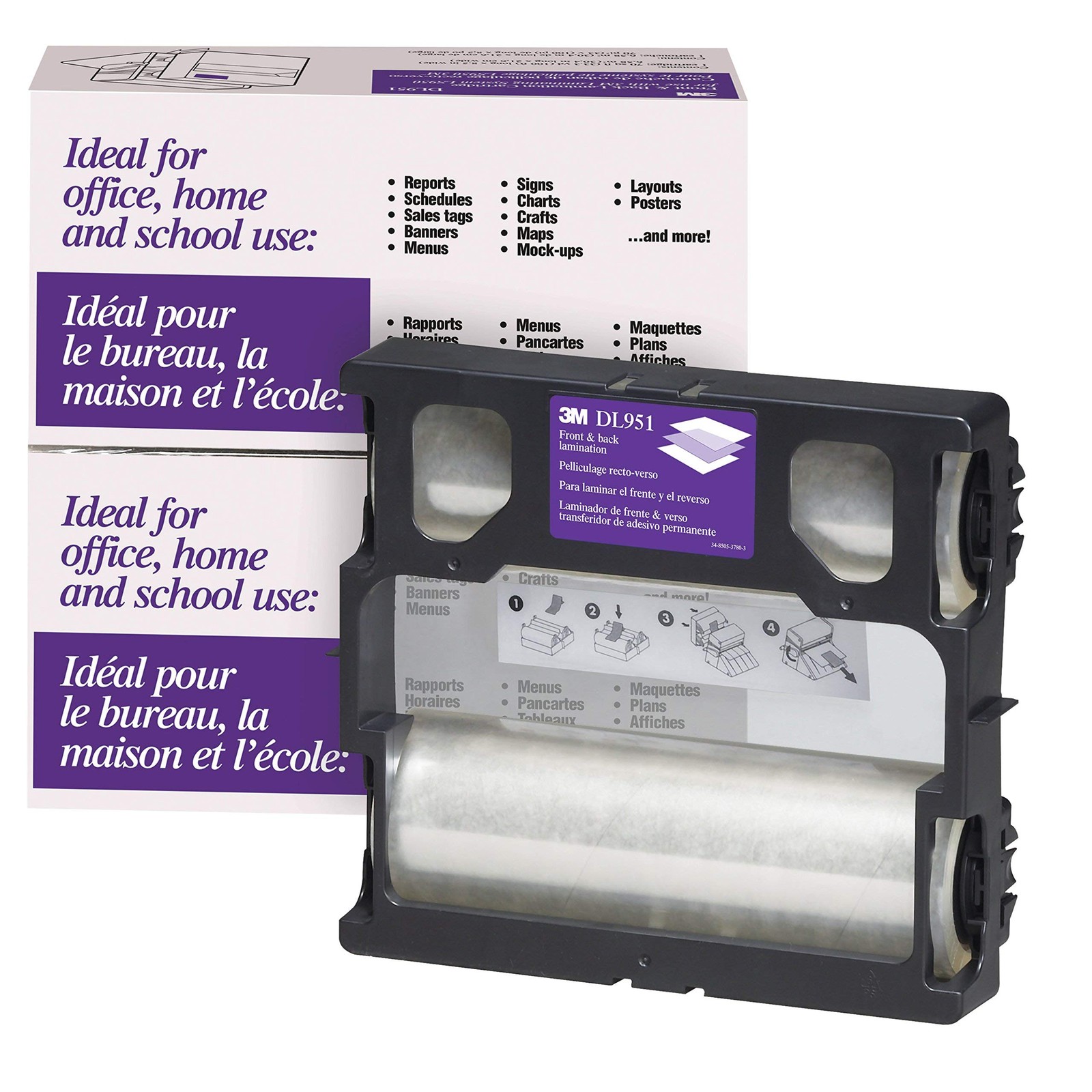 Scotch Dual Laminate Refill Cartridge for Laminator Machine, Transparent