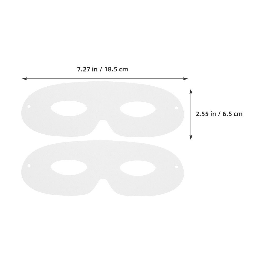 40 Pcs Masquerade White Mask Craft Masks to Decorate Blank for Crafts Diy