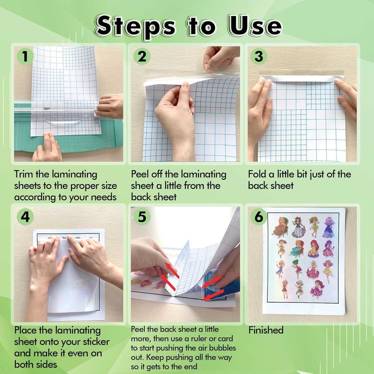 Koala Self Adhesive Laminating Sheets – 9 x 12 Inch Clear Laminate Sheets for