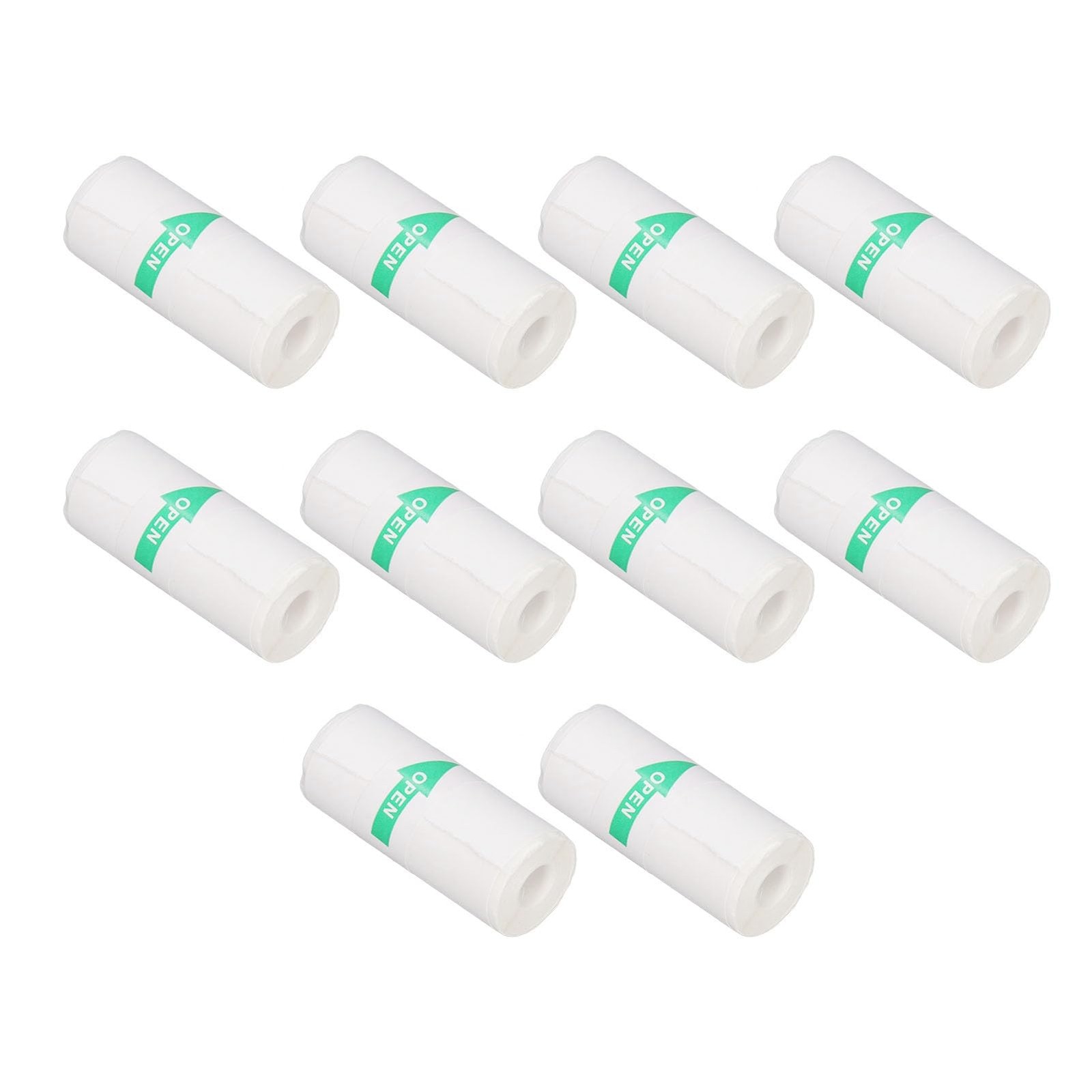Self-Adhesive Mini Thermal Printer Paper Rolls 57x25mm, 10 Rolls Sticker Paper f