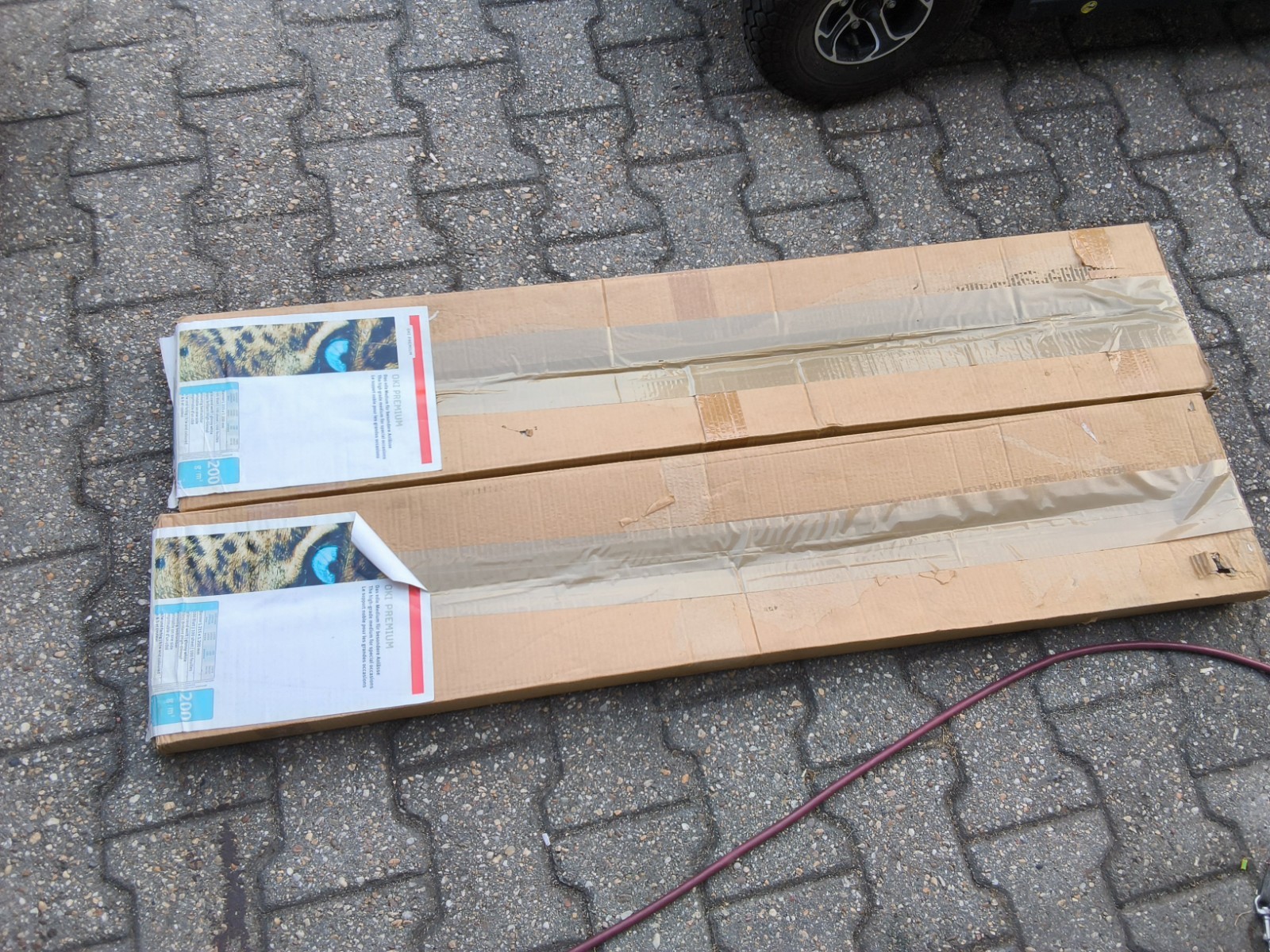 200 X OKI Banner Paper 215 X 1200mm Glossy WHITE