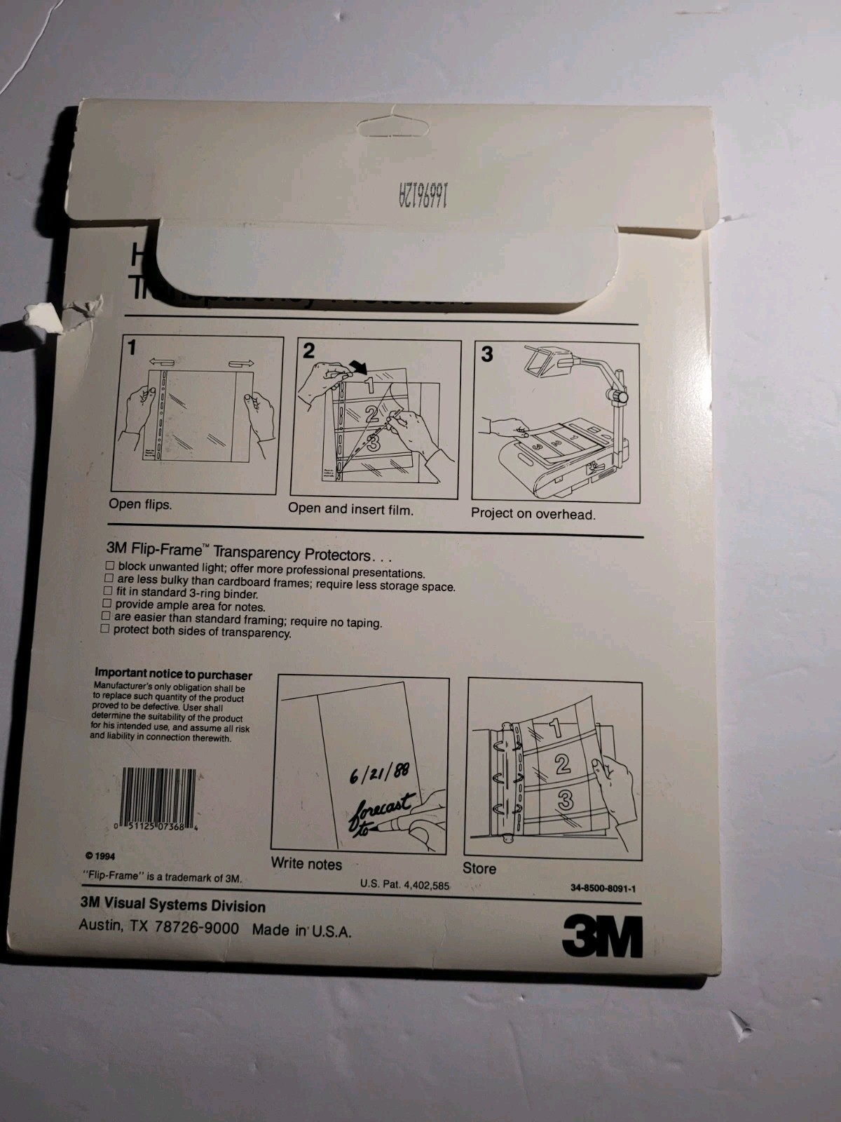 3M Transparency Lot (2) Film CG3300 for Laser Printers , Transparency Protectors