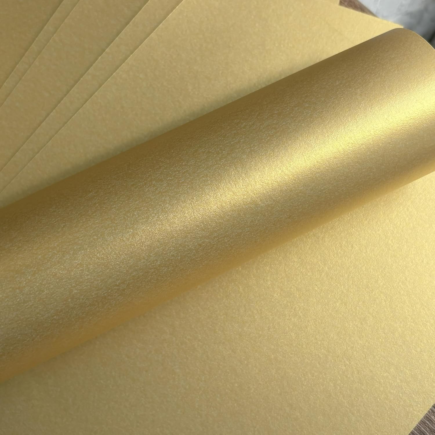 Metallic Gold Paper A4 120gsm Double-Sided, 20 Sheets, Origami
