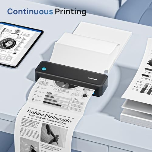 Continuous Thermal Printer Paper 8.5×11″ US Letter Size, 100 Sheets for D820 Pri