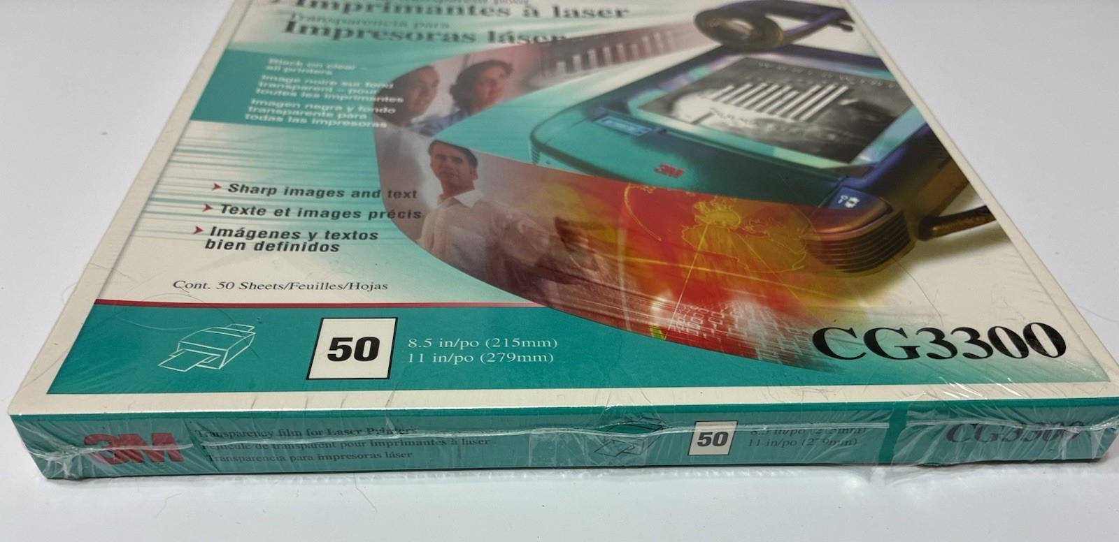 3M CG3300 Transparency Film For Color Laser Printers 50 Count Factory Sealed NEW