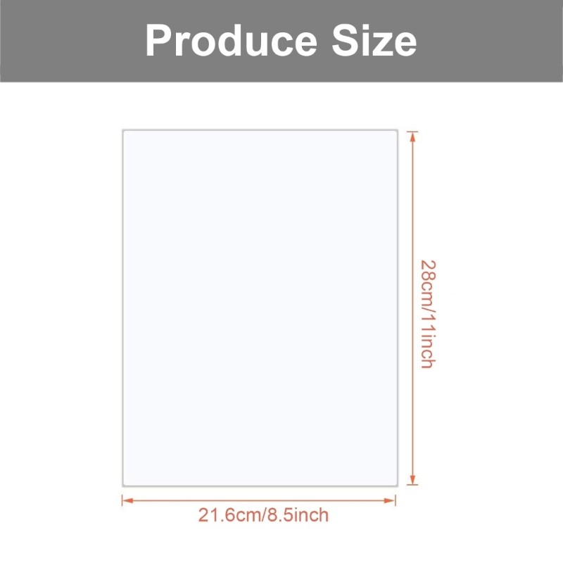 100 Sheets A 4 Printable Sticker Paper Easy to Use Waterproof Copy Paper
