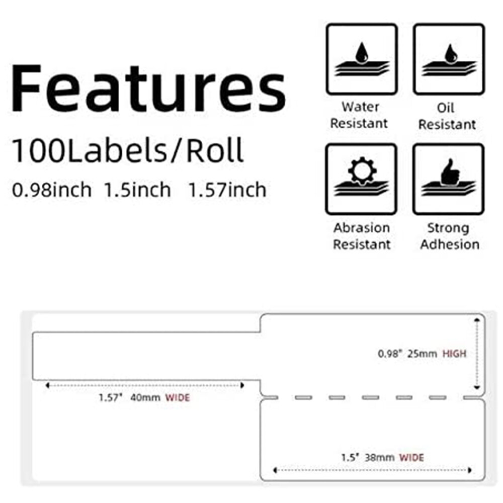 Round/Square Sticker Paper Self-Adhesive Label for Phomemo M110 M200 M220 M221