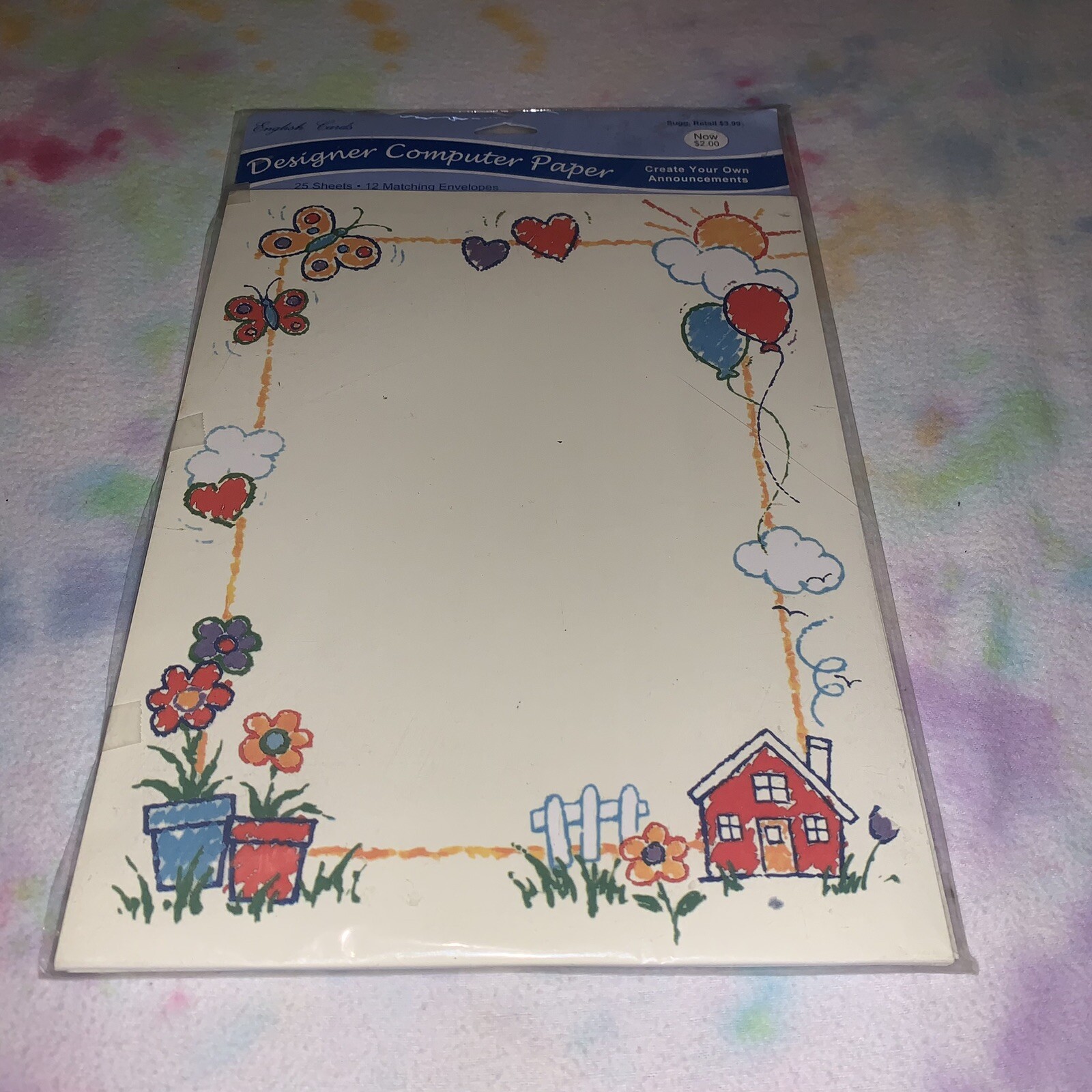 English Cards Designer Computer Paper
