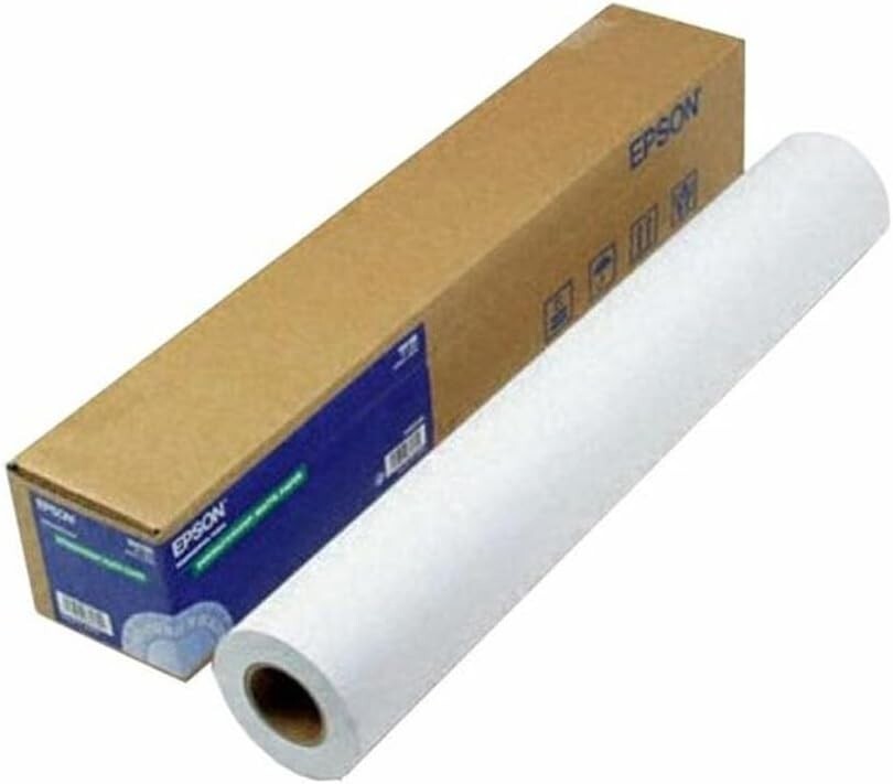 Epson Singleweight Matte Paper, 5 Mil, 36″ X 131.7 Ft, Matte White