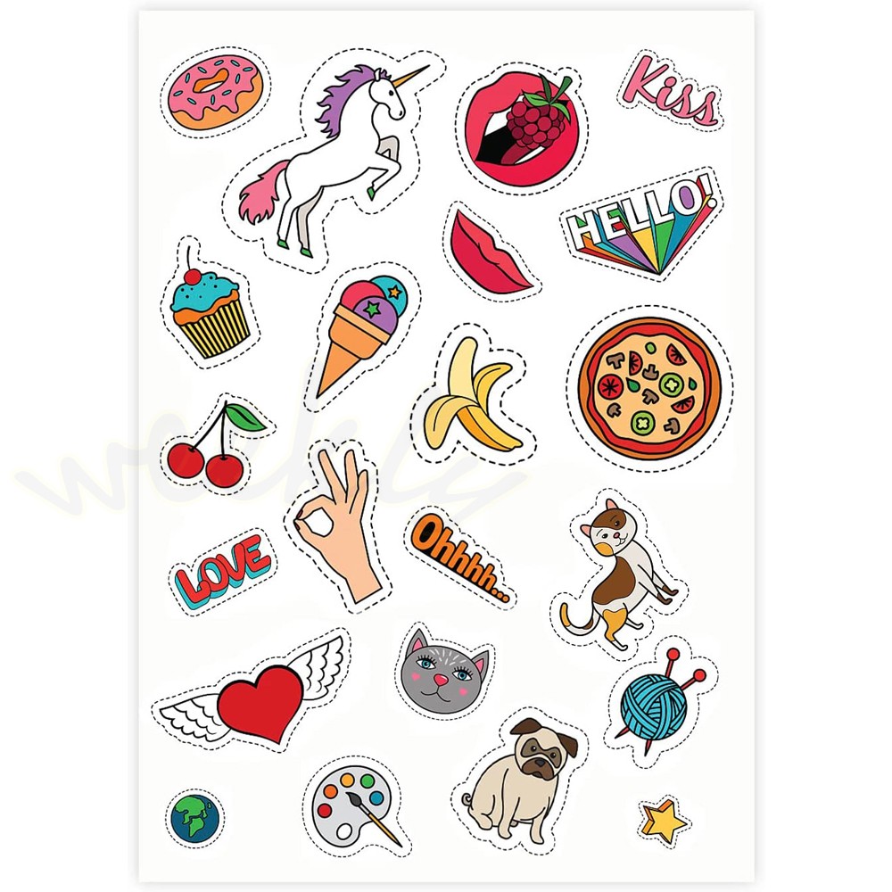 Printable Vinyl Sticker Paper 8.5×11 Glossy Matte Clear for Inkjet Laser Printer
