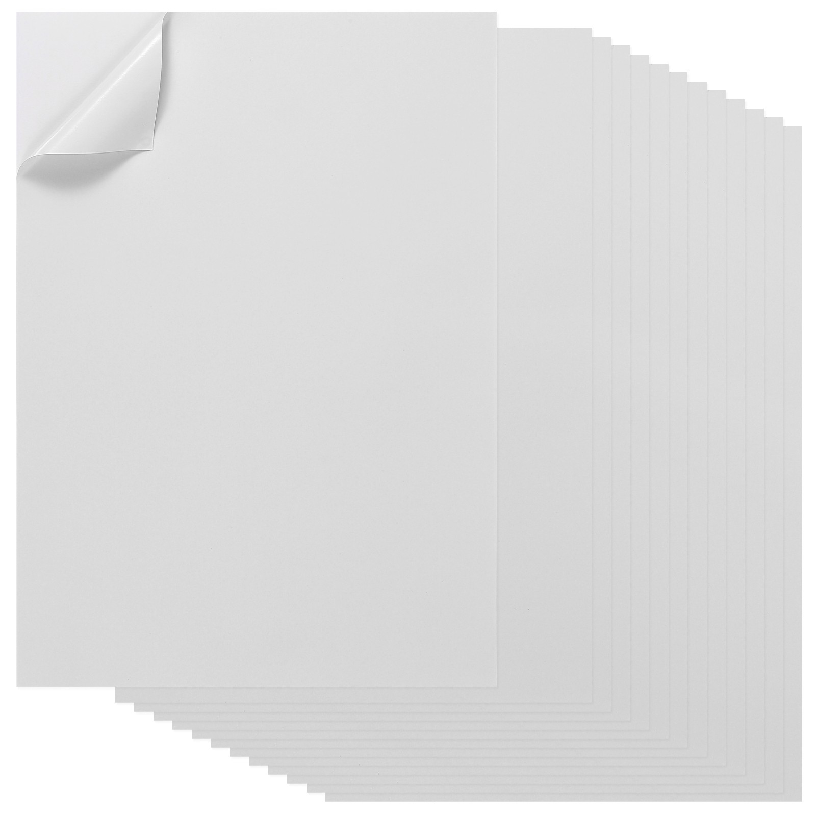 20Pcs Full Sheet Label Sticker Paper, A4 Shipping Labels, White