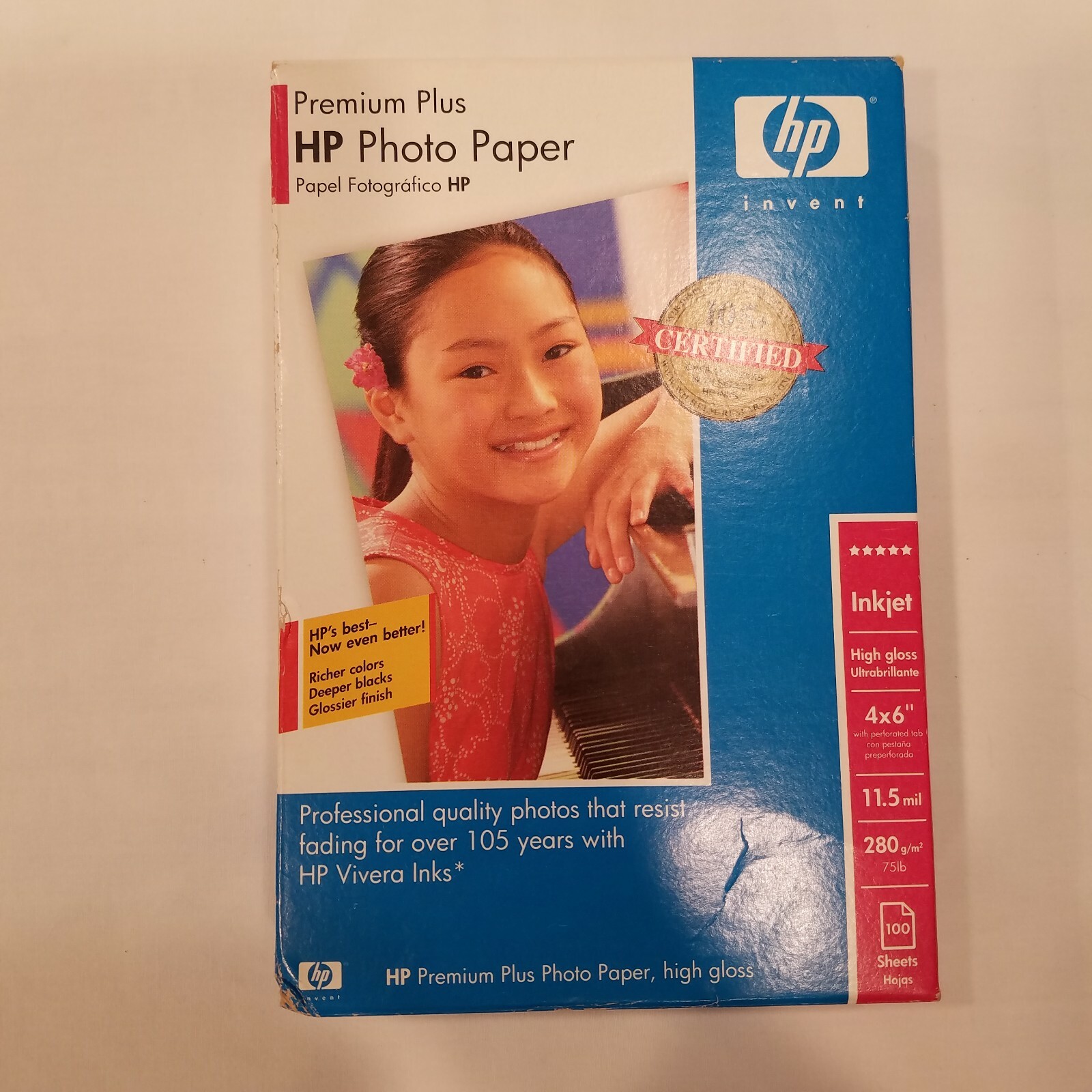 HP Advanced, Premium, Primium +, Photo Paper 4 x 6 Packages of 100 Sheets Each
