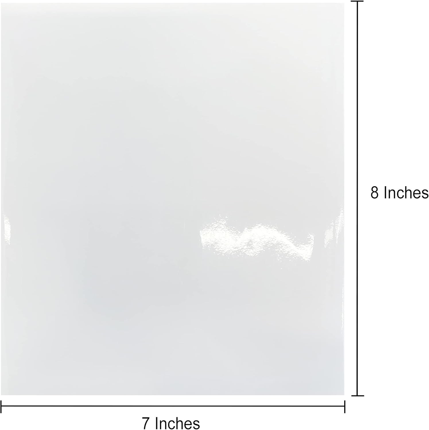 Glossy Clear Self-adhesive Overlay Laminating Sheet Contact Papers, 7 X 8