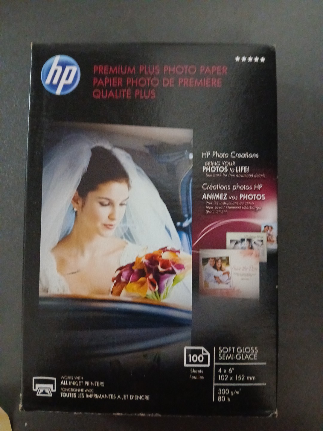 NIP HP Premium Plus Photo Soft Gloss Semi Glace 100 Sheets 4 X 6
