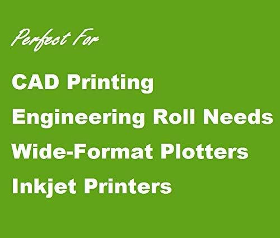 24″ X 150′ Plotter Paper Rolls 92 Bright 20Lb 2″ Core, 4 Rolls – Every Case Plan