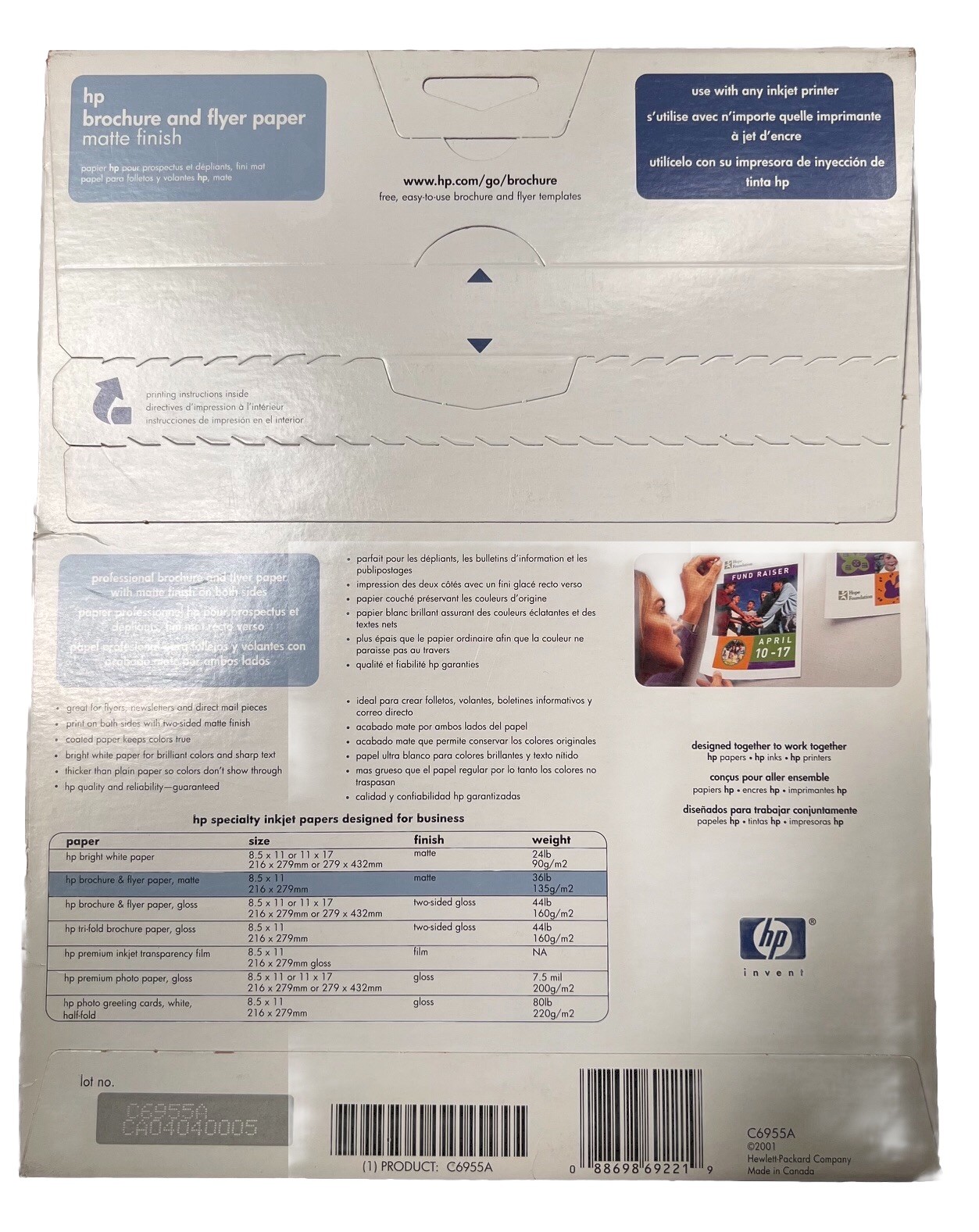 HP Brochure And Flyer Paper, Matte Finish