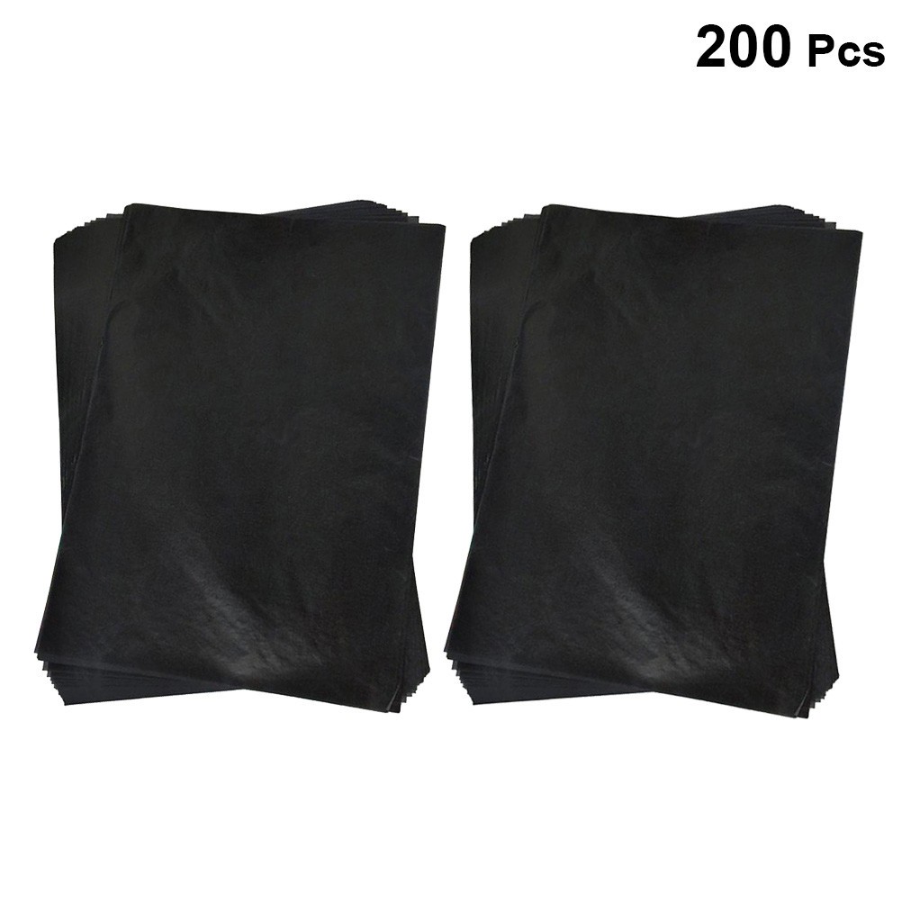 Black Carbon Transfer Paper 200Pcs Tracing Paper for Writing